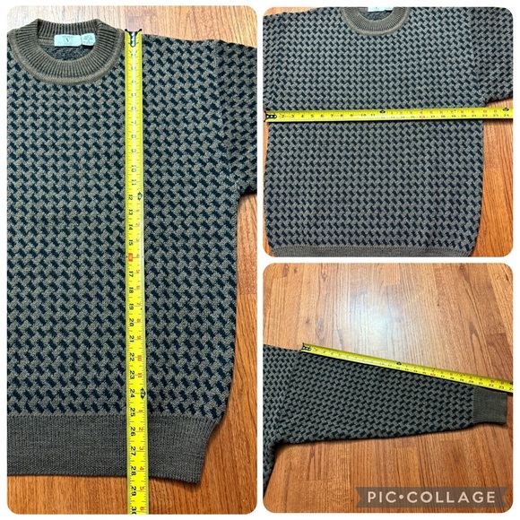 Valentino Uomo worsted wool crewneck vintage sweater size M - Picture 16 of 16